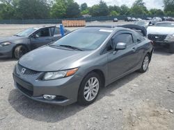 Honda salvage cars for sale: 2012 Honda Civic EX