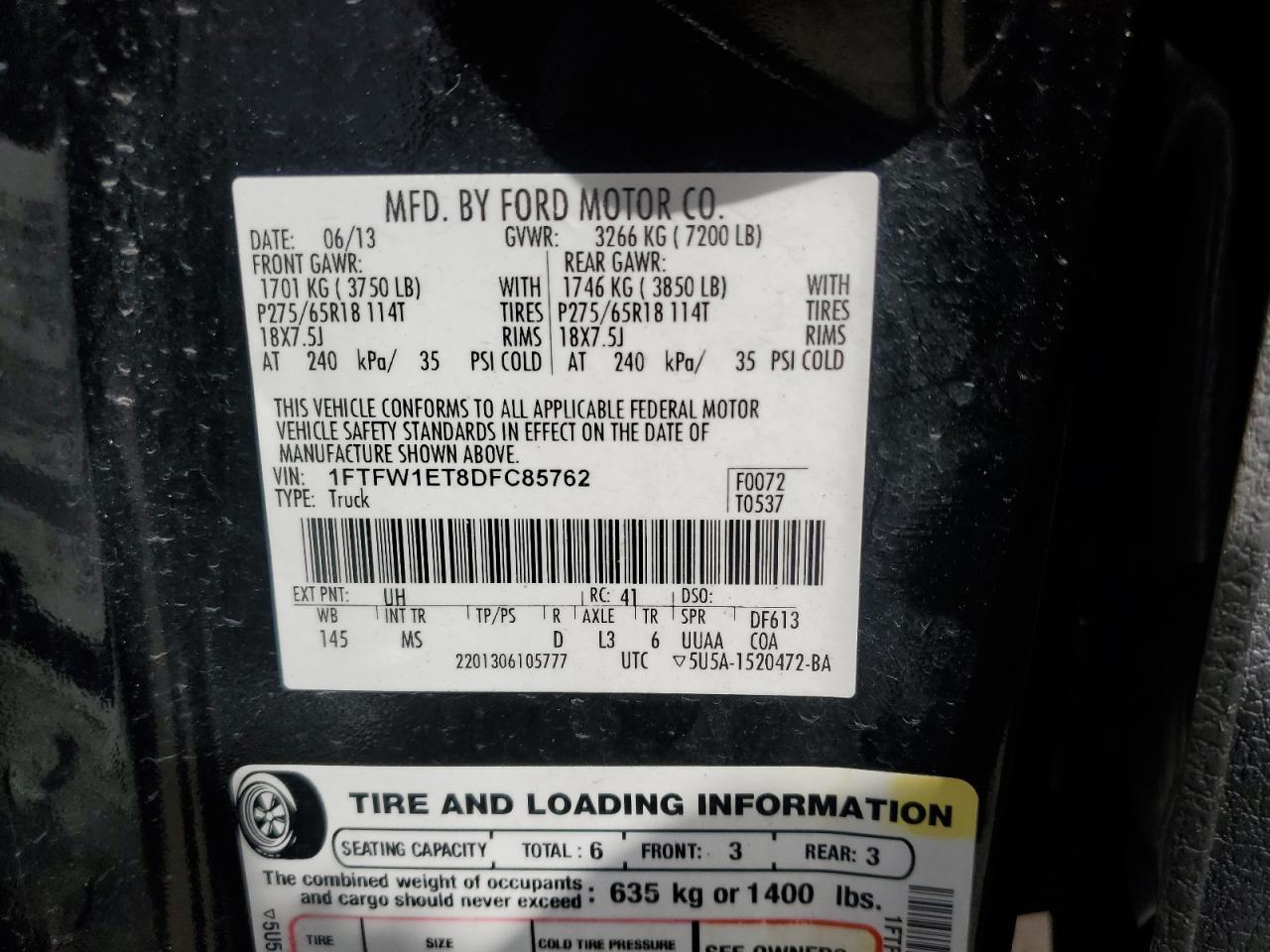 2013 Ford F150 Supercrew