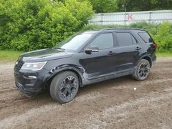 Salvage cars for sale from Copart Davison, MI: 2019 Ford Explorer Sport