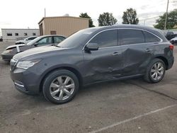 Acura salvage cars for sale: 2014 Acura MDX Advance