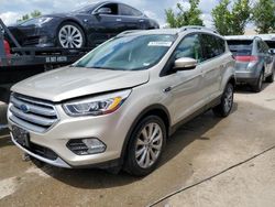 Ford Escape salvage cars for sale: 2017 Ford Escape Titanium