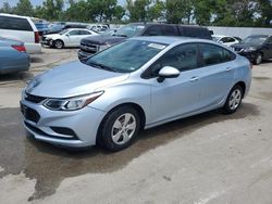 Chevrolet salvage cars for sale: 2017 Chevrolet Cruze LS