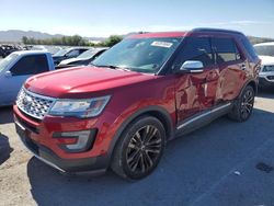 Vehiculos salvage en venta de Copart Las Vegas, NV: 2017 Ford Explorer Platinum