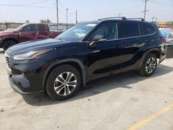 Salvage cars for sale from Copart Los Angeles, CA: 2021 Toyota Highlander Hybrid XLE