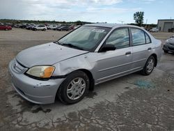 Vehiculos salvage en venta de Copart Kansas City, KS: 2001 Honda Civic LX