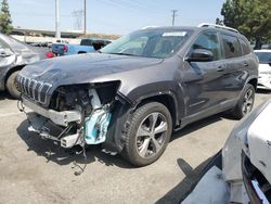 Jeep Cherokee Limited salvage cars for sale: 2019 Jeep Cherokee Limited