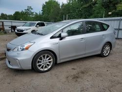 Salvage cars for sale from Copart Lyman, ME: 2012 Toyota Prius V