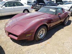 Salvage cars for sale from Copart Elgin, IL: 1981 Chevrolet Corvette