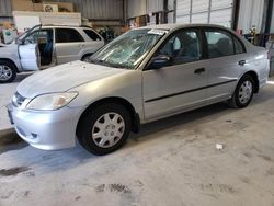 Honda Civic salvage cars for sale: 2004 Honda Civic DX VP