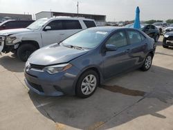 Vehiculos salvage en venta de Copart Grand Prairie, TX: 2016 Toyota Corolla L