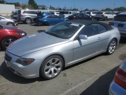 BMW Vehiculos salvage en venta: 2006 BMW 650 I