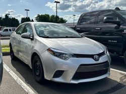 Salvage cars for sale from Copart Assonet, MA: 2015 Toyota Corolla L