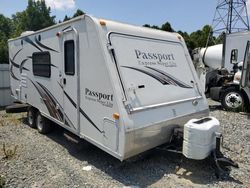 Keystone Travel Trailer salvage cars for sale: 2012 Keystone Travel Trailer