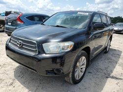 Salvage cars for sale from Copart Midway, FL: 2008 Toyota Highlander Hybrid