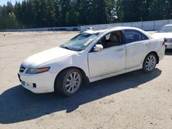 Acura salvage cars for sale: 2007 Acura TSX