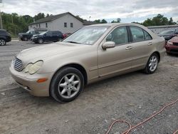 Mercedes-Benz C 240 salvage cars for sale: 2002 Mercedes-Benz C 240