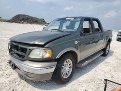 Ford salvage cars for sale: 2002 Ford F150 Supercrew