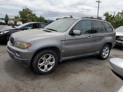 Salvage cars for sale from Copart San Martin, CA: 2004 BMW X5 3.0I