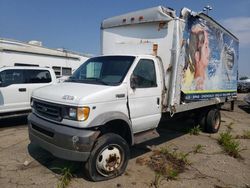 Salvage cars for sale from Copart Woodhaven, MI: 2002 Ford Econoline E550 Super Duty Cutaway Van