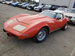 Chevrolet salvage cars for sale: 1975 Chevrolet Corvette