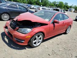 Vehiculos salvage en venta de Copart Marlboro, NY: 2015 Mercedes-Benz C 250