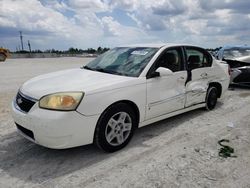 Salvage cars for sale from Copart Arcadia, FL: 2006 Chevrolet Malibu LT