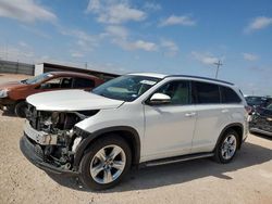 2016 Toyota Highlander Limited en venta en Andrews, TX