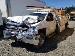 Salvage cars for sale from Copart Graham, WA: 2016 Chevrolet Silverado C3500