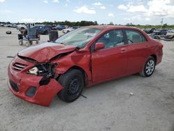 Salvage cars for sale from Copart West Palm Beach, FL: 2013 Toyota Corolla Base