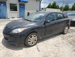 Salvage cars for sale from Copart Midway, FL: 2012 Mazda 3 I
