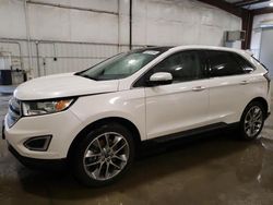 Ford salvage cars for sale: 2015 Ford Edge Titanium