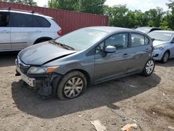 Honda Civic lx salvage cars for sale: 2012 Honda Civic LX