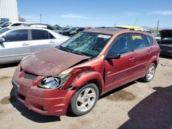 Pontiac Vibe salvage cars for sale: 2004 Pontiac Vibe