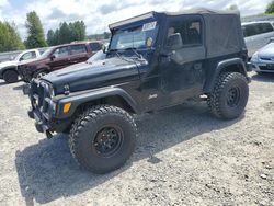 Vehiculos salvage en venta de Copart Arlington, WA: 2001 Jeep Wrangler / TJ SE