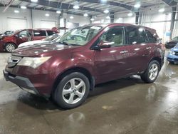 Acura mdx Technology salvage cars for sale: 2007 Acura MDX Technology