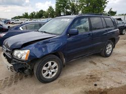 Toyota Highlander salvage cars for sale: 2002 Toyota Highlander