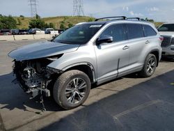 Toyota Highlander salvage cars for sale: 2016 Toyota Highlander XLE