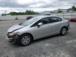 Salvage cars for sale from Copart Albany, NY: 2012 Honda Civic LX