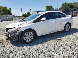 Salvage cars for sale from Copart Mebane, NC: 2012 Honda Civic EX