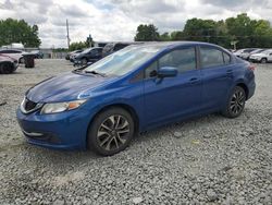 Salvage cars for sale from Copart Mebane, NC: 2015 Honda Civic EX