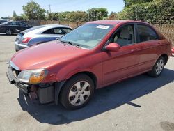 KIA Spectra ex salvage cars for sale: 2009 KIA Spectra EX