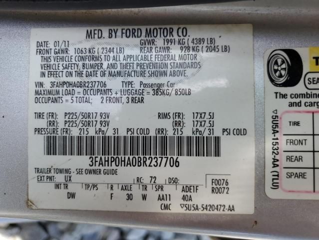 2011 Ford Fusion SE