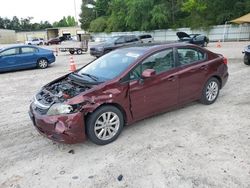 Salvage cars for sale from Copart Knightdale, NC: 2012 Honda Civic EX
