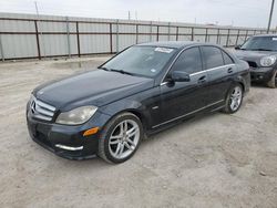 Salvage cars for sale from Copart Temple, TX: 2012 Mercedes-Benz C 250