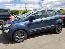 Ford Ecosport s salvage cars for sale: 2021 Ford Ecosport S