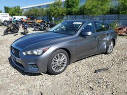 Infiniti Vehiculos salvage en venta: 2019 Infiniti Q50 Luxe