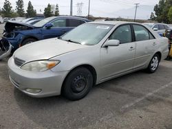 Salvage cars for sale from Copart Rancho Cucamonga, CA: 2003 Toyota Camry LE