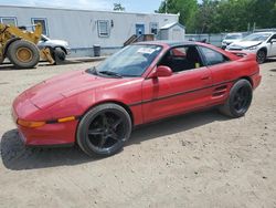 Salvage cars for sale from Copart Lyman, ME: 1991 Toyota MR2 Sport Roof