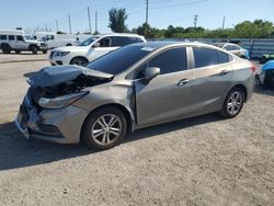 Chevrolet Vehiculos salvage en venta: 2017 Chevrolet Cruze LT