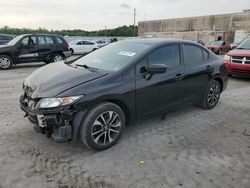 Honda Civic salvage cars for sale: 2015 Honda Civic EX